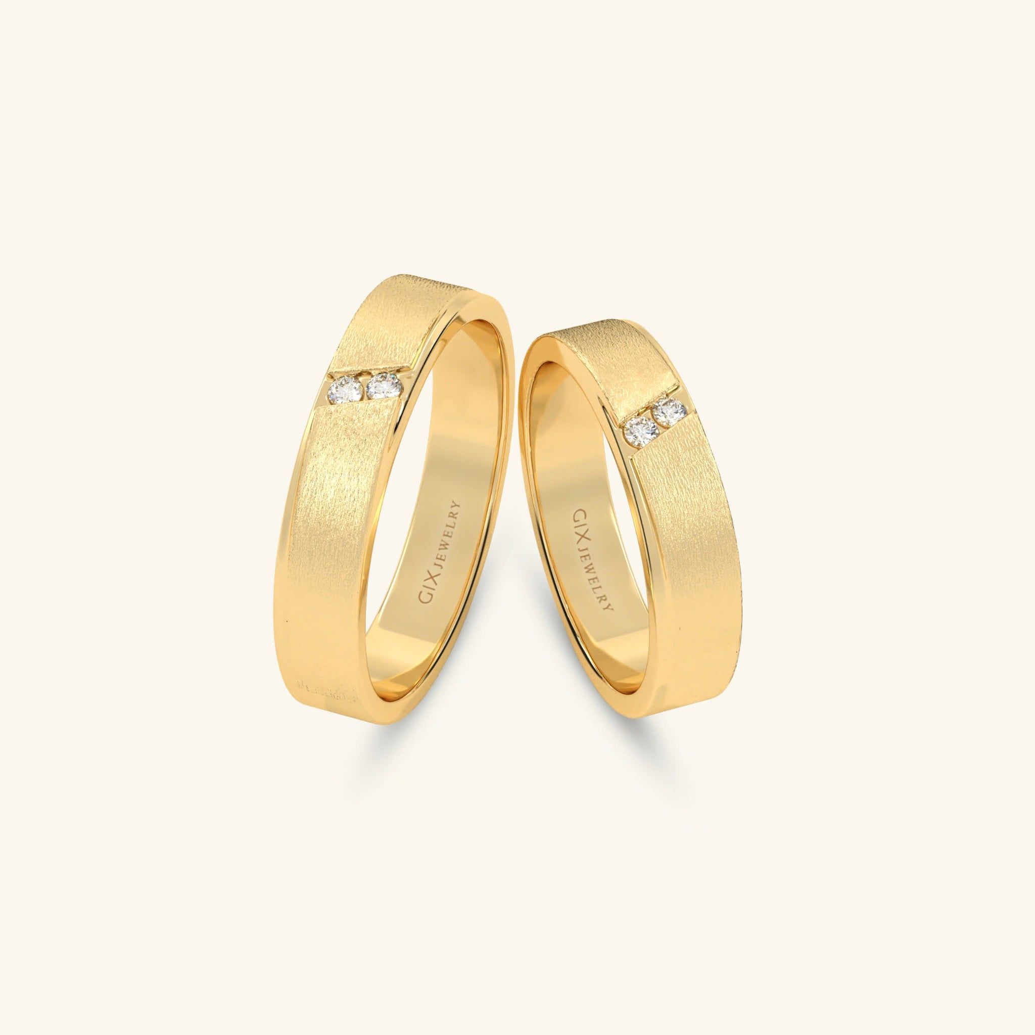  Nhẫn cưới vàng 18k thiết kế riêng - GCR25050267 | Gix Jewel 