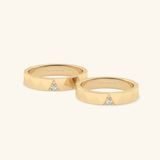  Nhẫn cưới cặp bạc thiết kế riêng - GCR25050214 | Gix Jewel 