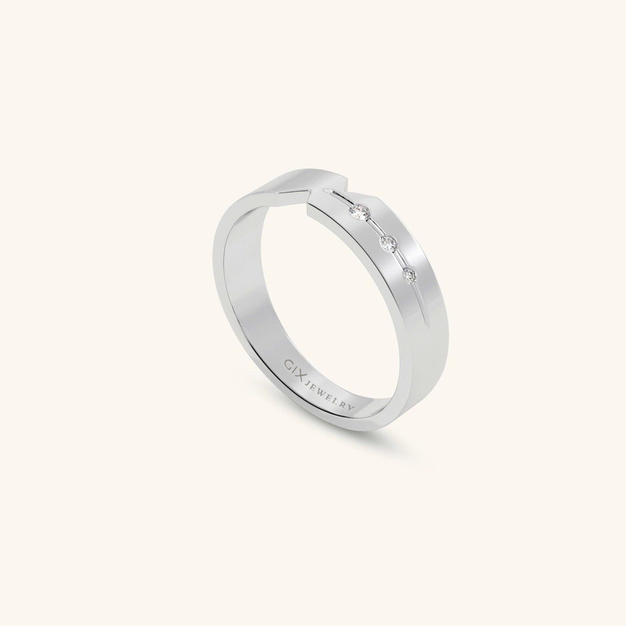  Nhẫn cưới vàng 18k thiết kế riêng - GCR25050210 | Gix Jewel 