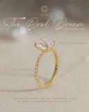  Nhẫn cầu hôn vàng 14k Oval Dream | Gix Jewel 