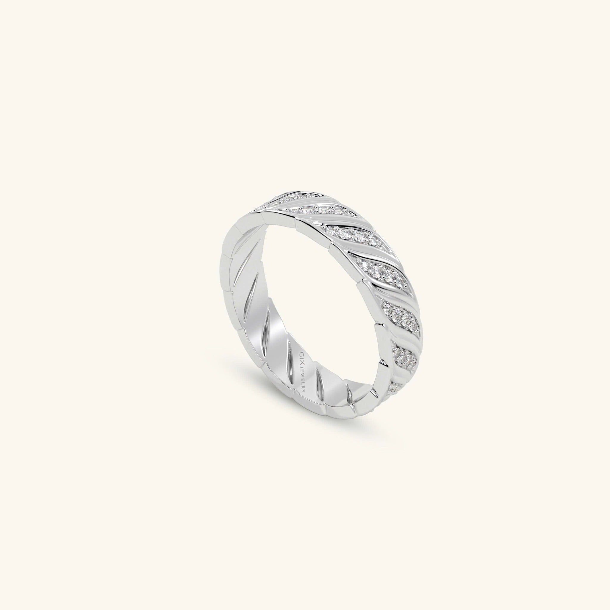  Nhẫn cưới vàng 18k thiết kế riêng - GCR25050213 | Gix Jewel 