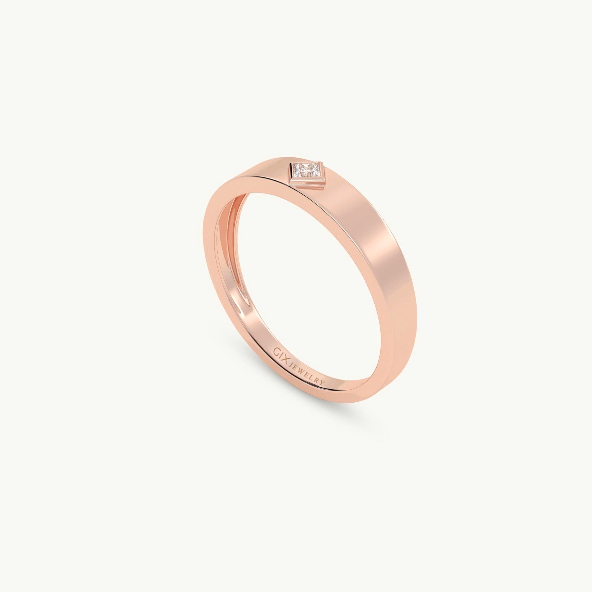  Nhẫn cưới vàng 18k thiết kế riêng - GCR25050168 | Gix Jewel 