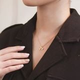  Dây chuyền chữ cái khắc tên vàng tây kèm charm xinh | Gix Jewel 