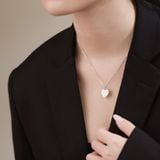  Dây chuyền trái tim vàng trắng sợi mảnh đẹp khắc tên | Gix Jewel 