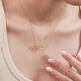  Dây chuyền vàng tây nữ đẹp hình chiếc nơ | Gix Jewel 