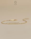  Lắc tay kim cương sợi mảnh vàng tây 18k & bạc 925 đẹp | Gix Jewel 