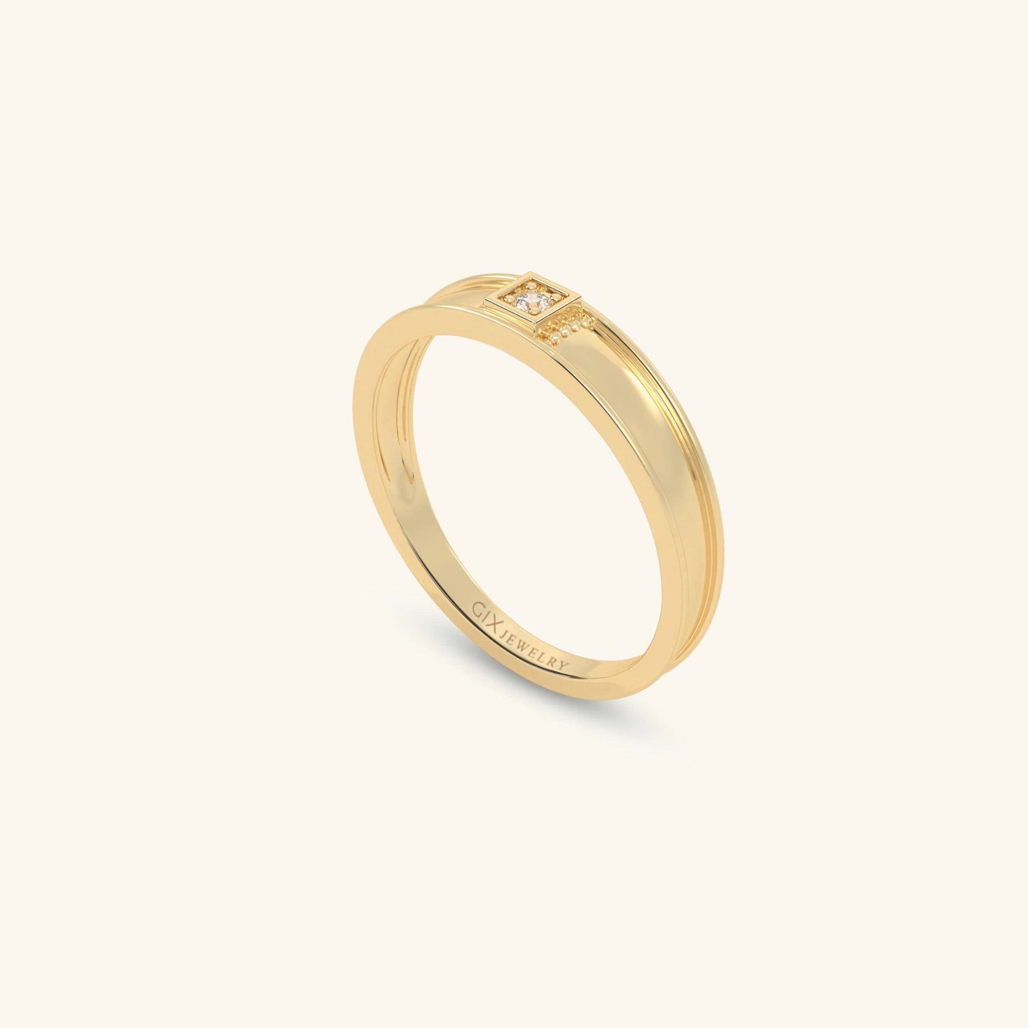  Nhẫn cưới cặp bạc thiết kế riêng - GCR25050167 | Gix Jewel 