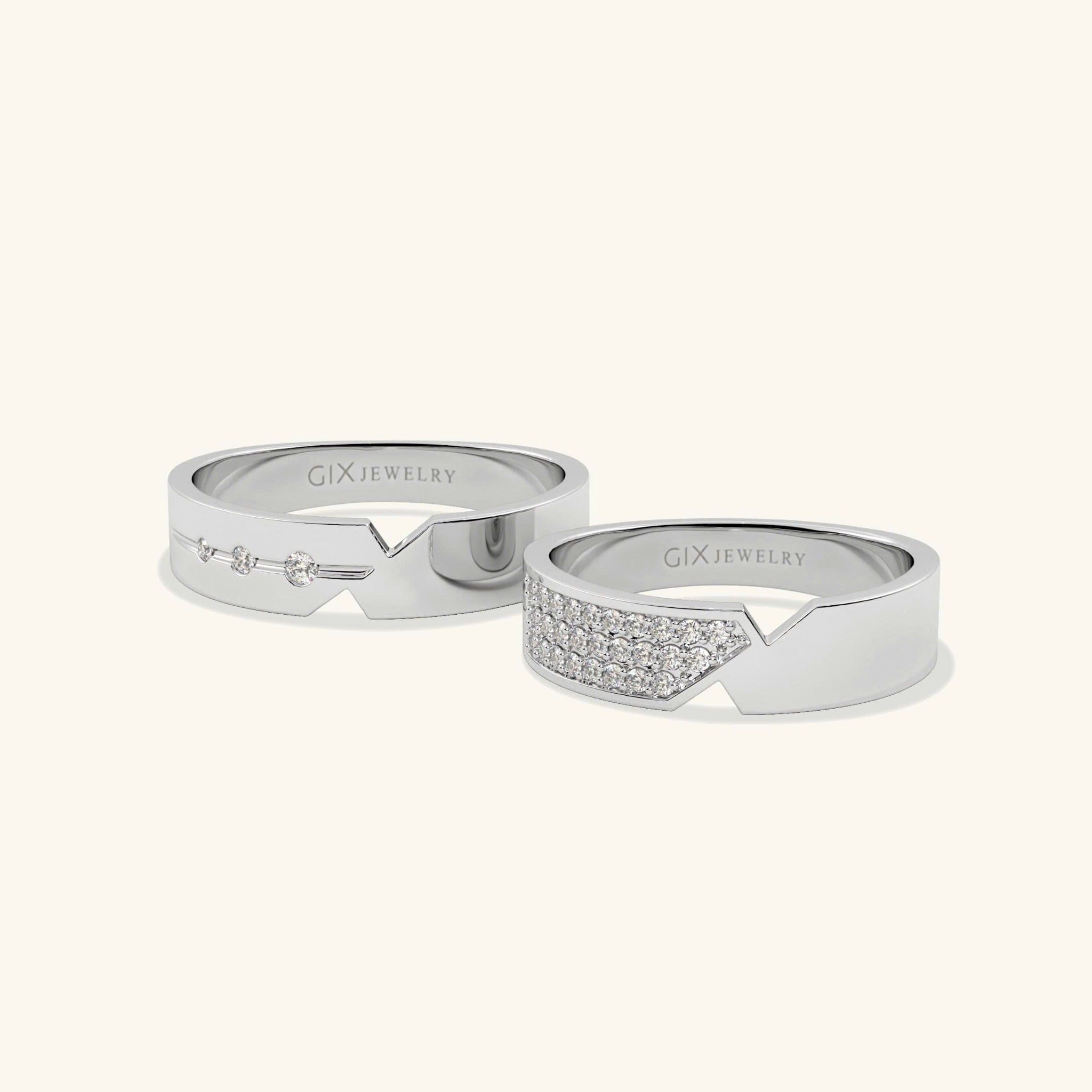  Nhẫn cưới vàng 18k thiết kế riêng - GCR25050210 | Gix Jewel 