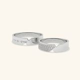  Nhẫn cưới cặp bạc thiết kế riêng - GCR25050210 | Gix Jewel 