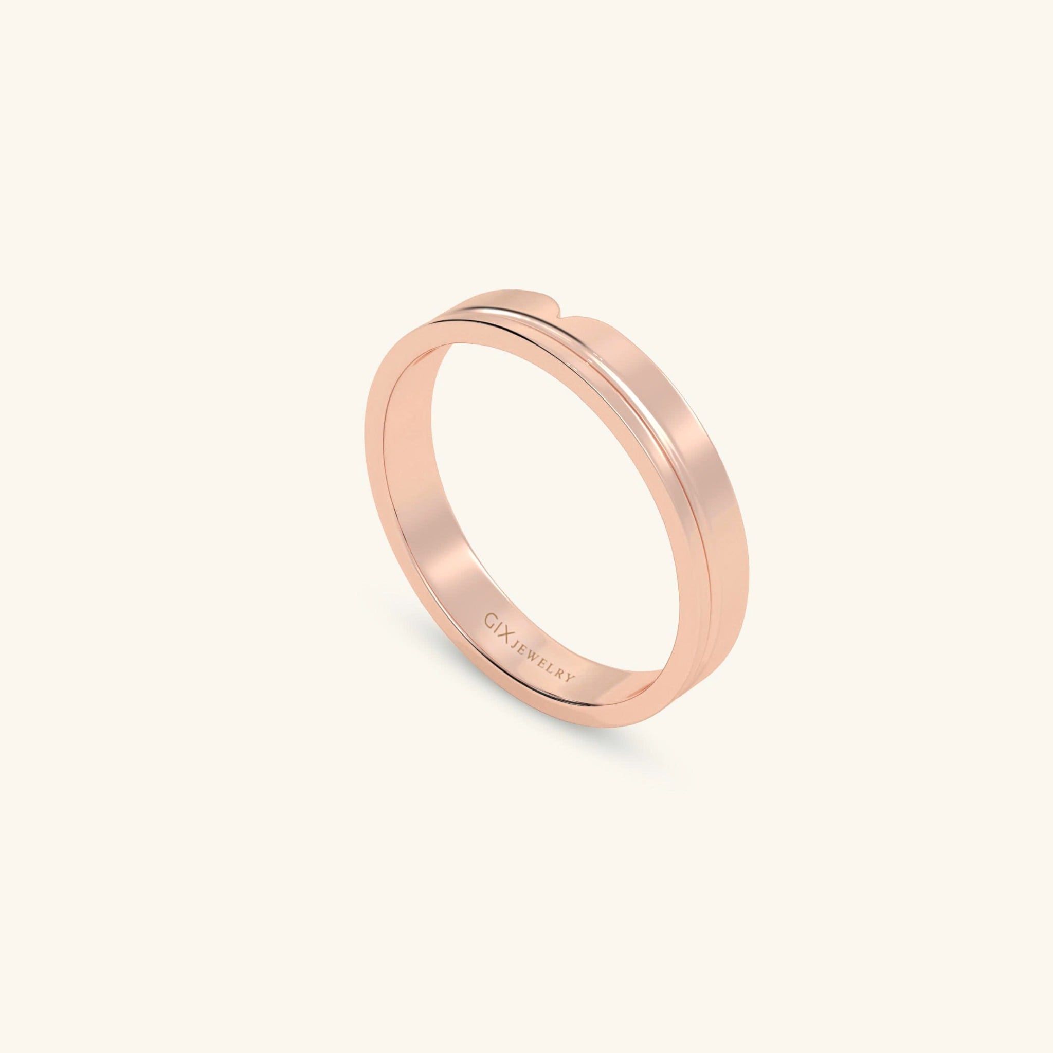  Nhẫn cưới vàng 10k thiết kế riêng - GCR25050195 | Gix Jewel 