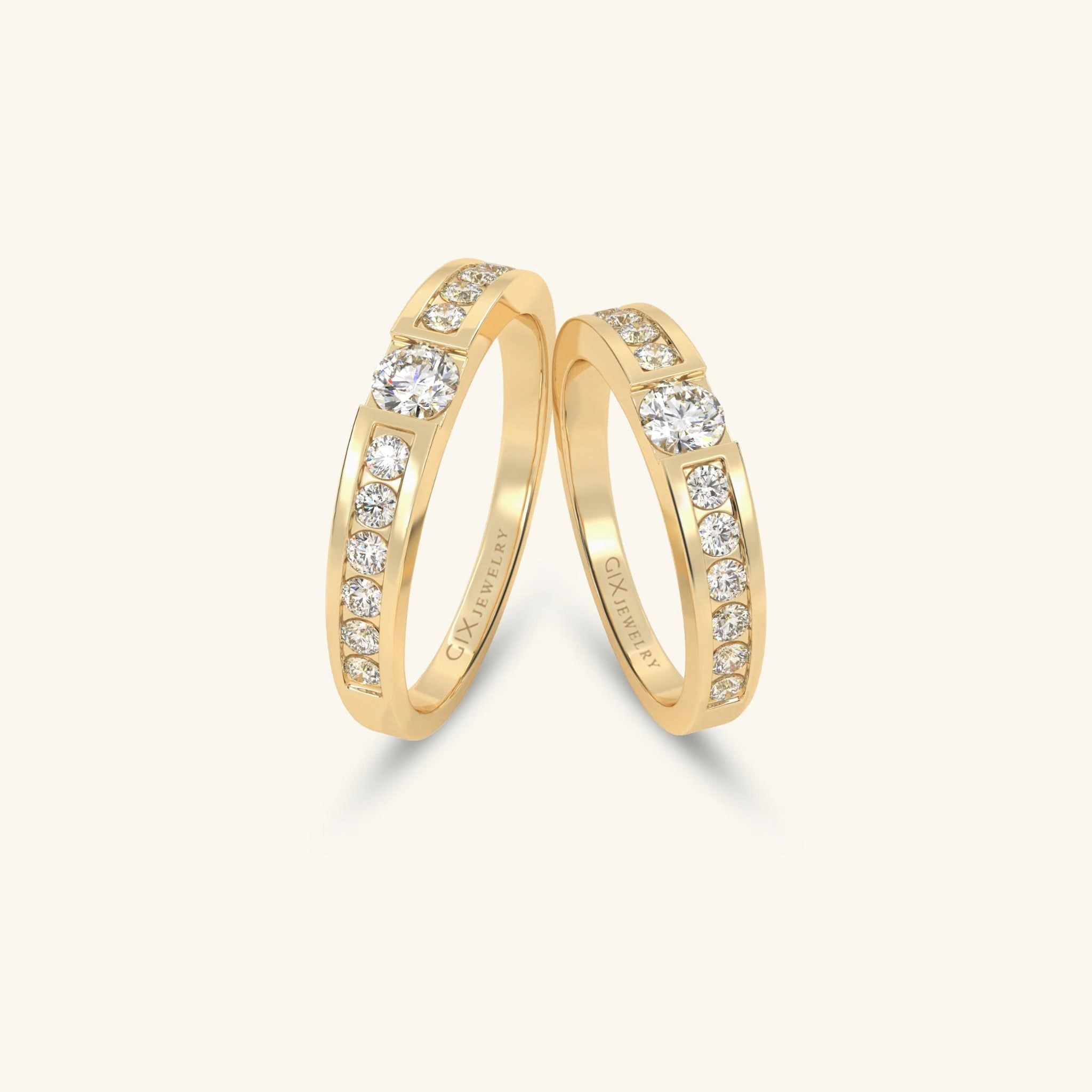  Nhẫn cưới cặp bạc thiết kế riêng - GCR25050174 | Gix Jewel 