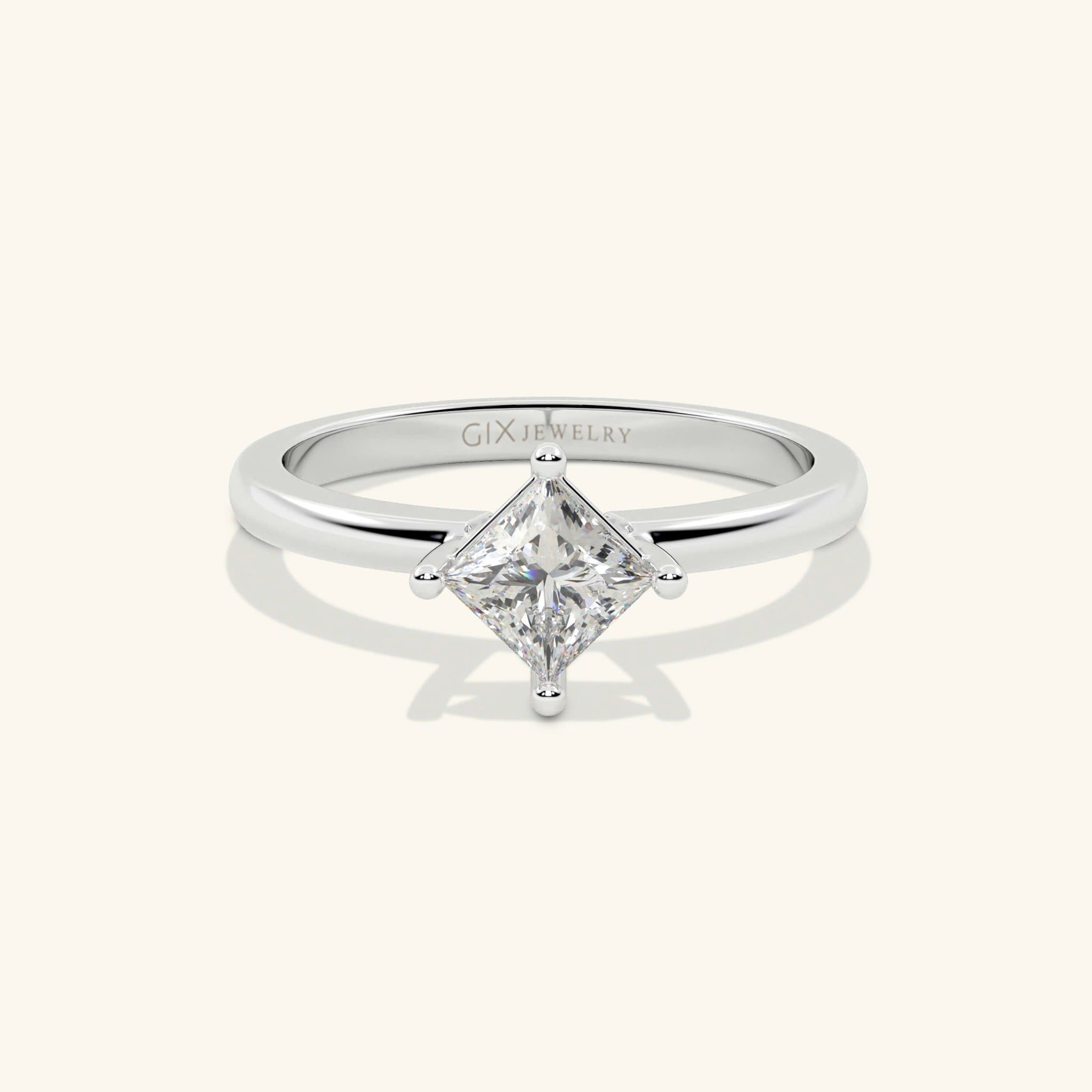  Nhẫn đính hôn bạc Bold Heart | Gix Jewelry 
