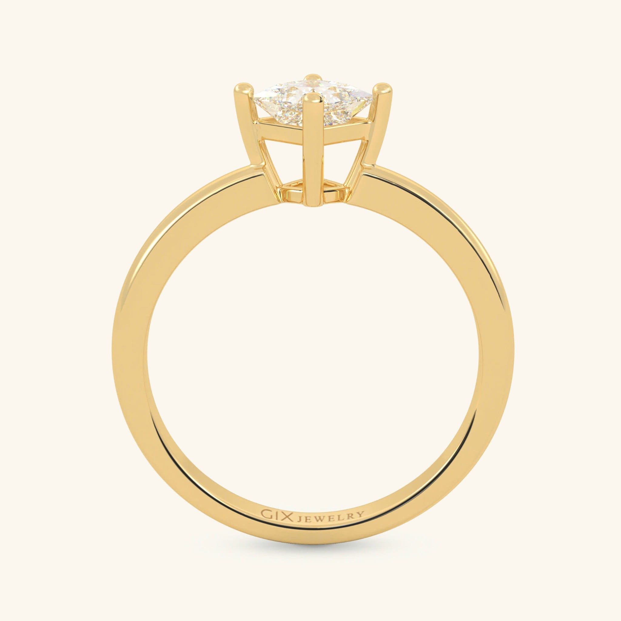  Nhẫn đính hôn bạc Bold Heart | Gix Jewelry 
