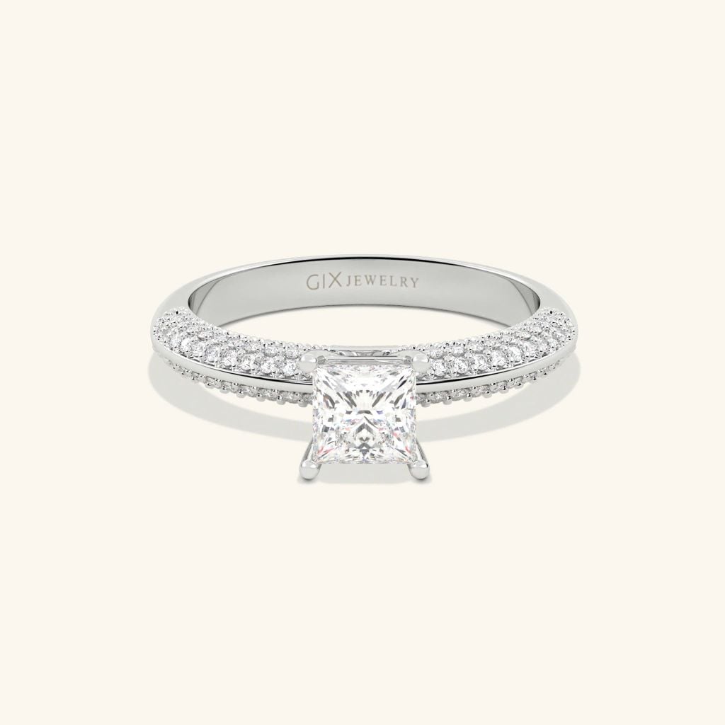 Nhẫn cầu hôn vàng 10k Glass Bold | Gix Jewel