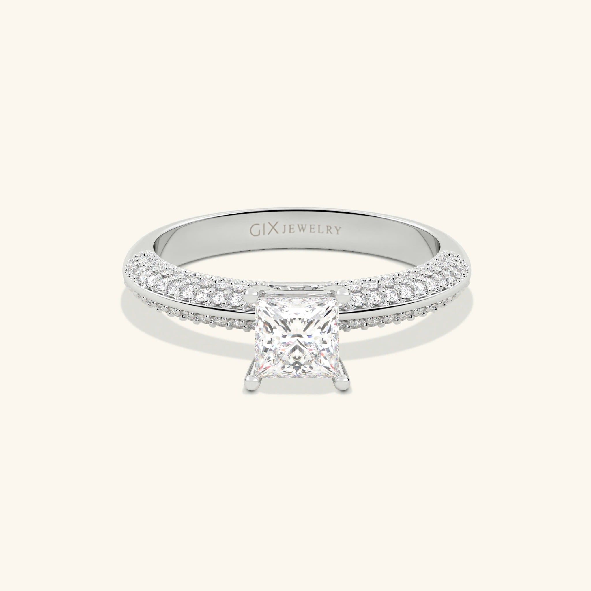  Nhẫn cầu hôn vàng 10k Glass Bold | Gix Jewel 