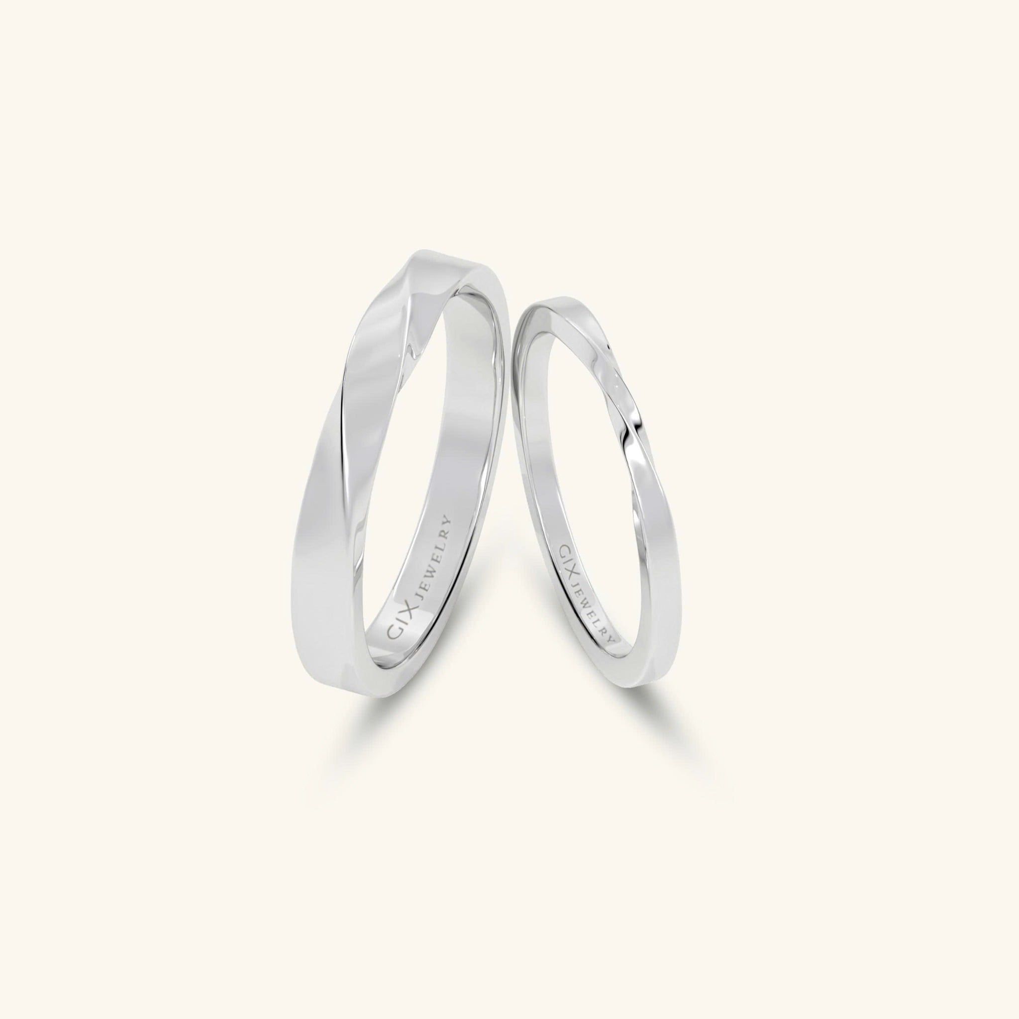  Nhẫn cưới vàng 10k thiết kế riêng - GCR25050190 | Gix Jewel 