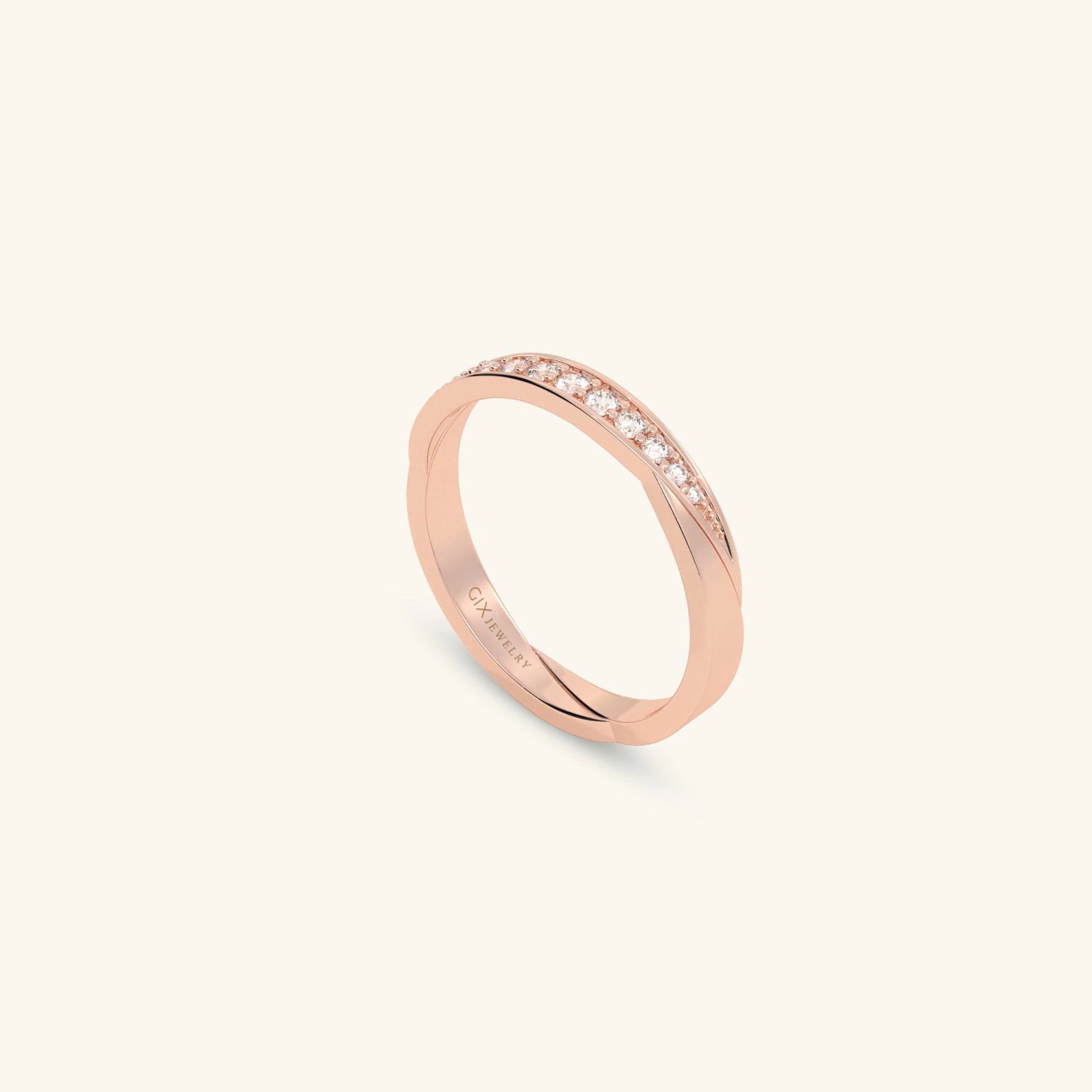  Nhẫn cưới vàng 10k thiết kế riêng - GCR25050189 | Gix Jewel 