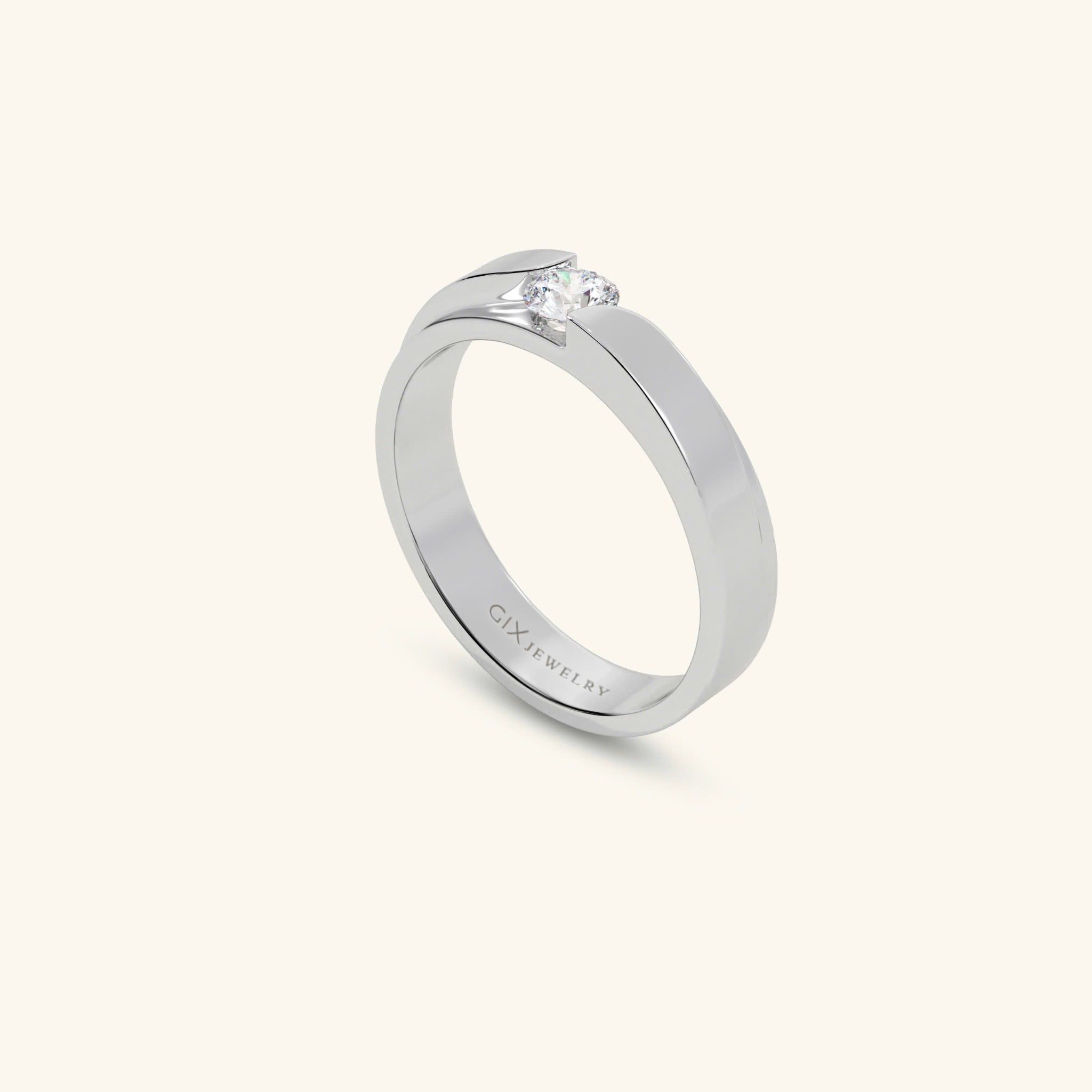  Nhẫn cặp bạc thiết kế riêng - GCR25050265 | Gix Jewel 