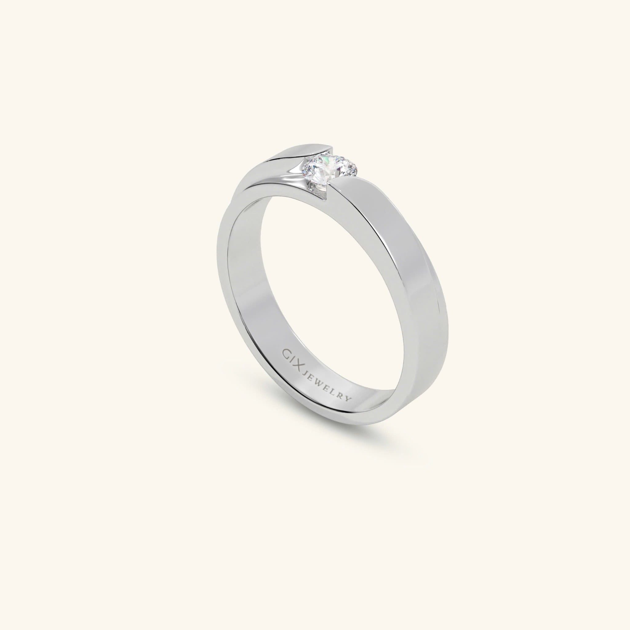  Nhẫn cưới vàng 18k thiết kế riêng - GCR25050265 | Gix Jewel 