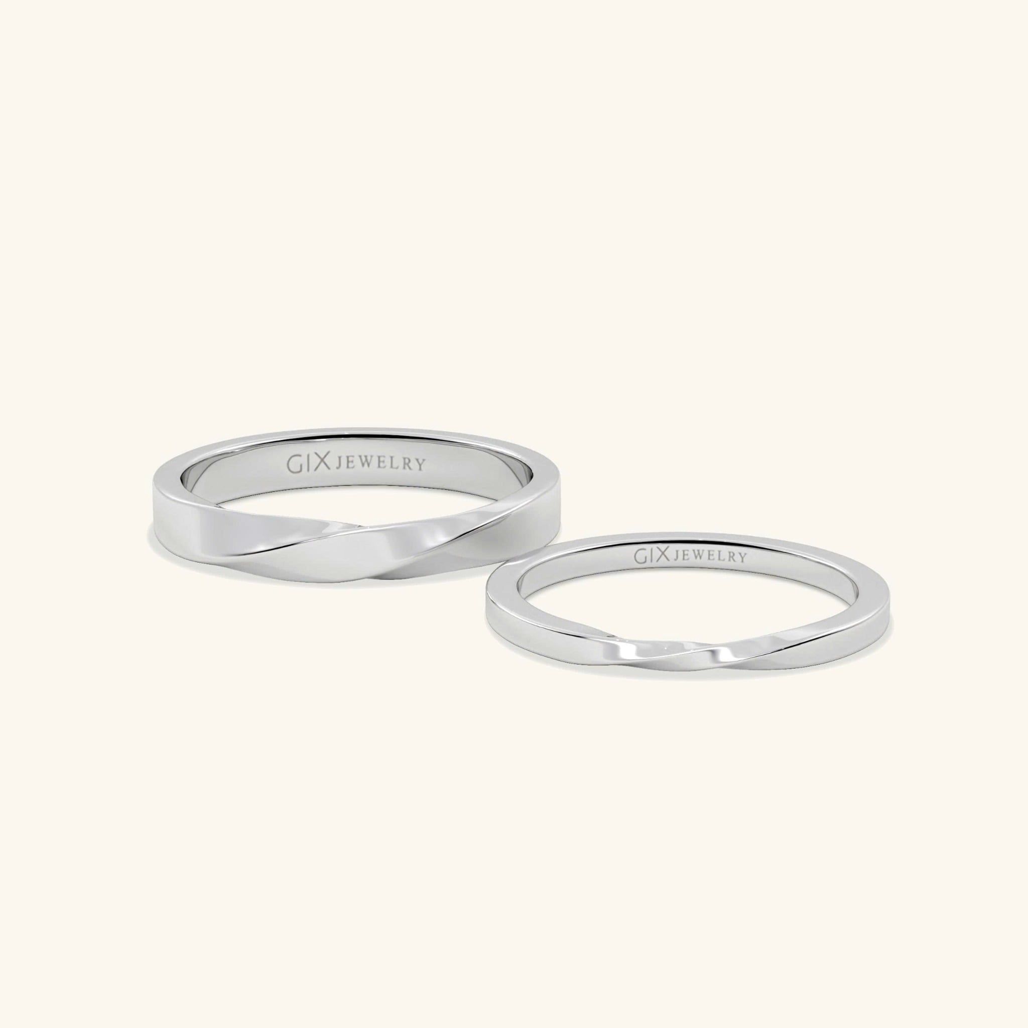  Nhẫn cưới vàng 10k thiết kế riêng - GCR25050190 | Gix Jewel 