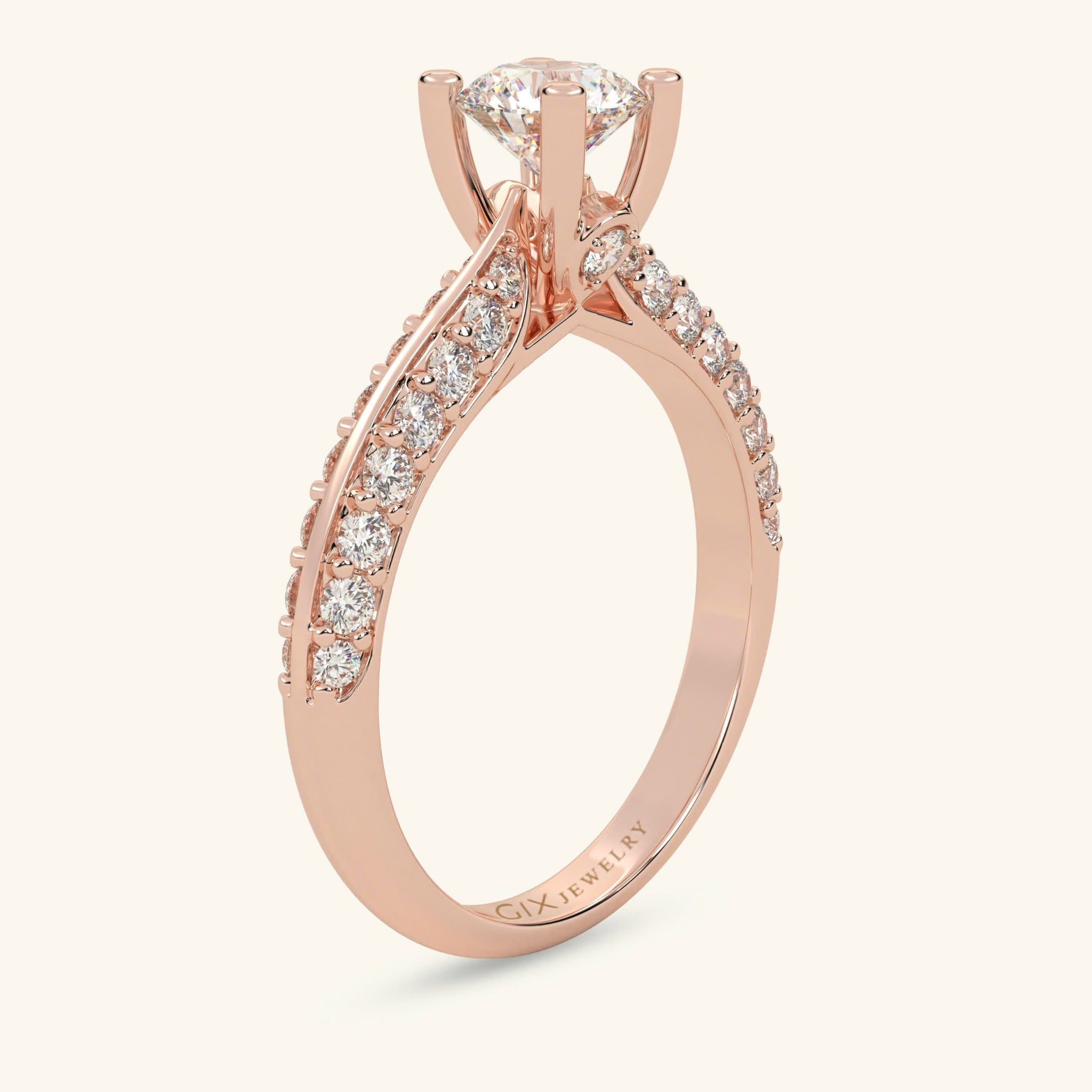  Nhẫn cầu hôn vàng 18k Steel Love | Gix Jewel 