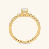  Nhẫn cầu hôn bạc Oval Bliss | Gix Jewel 