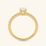 Nhẫn cầu hôn vàng 10k Oval Bliss | Gix Jewel 