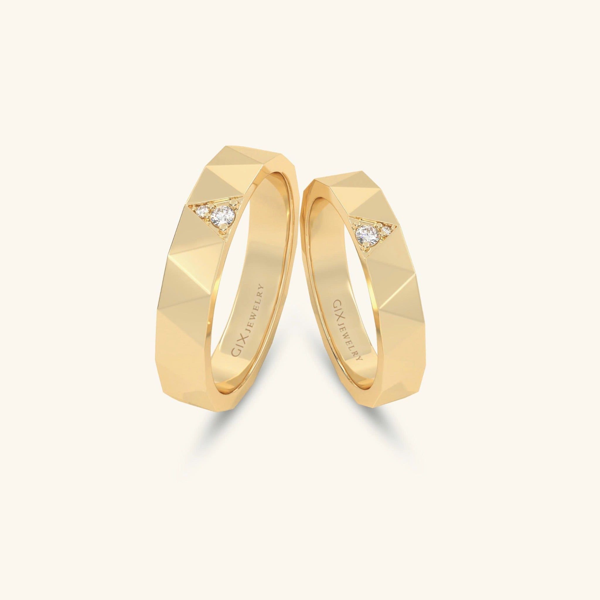  Nhẫn cưới vàng 18k thiết kế riêng - GCR25050214 | Gix Jewel 