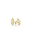  [CÓ SẴN] Bông tai quả dứa vàng vàng 14k Moissanite - GBT25050048 