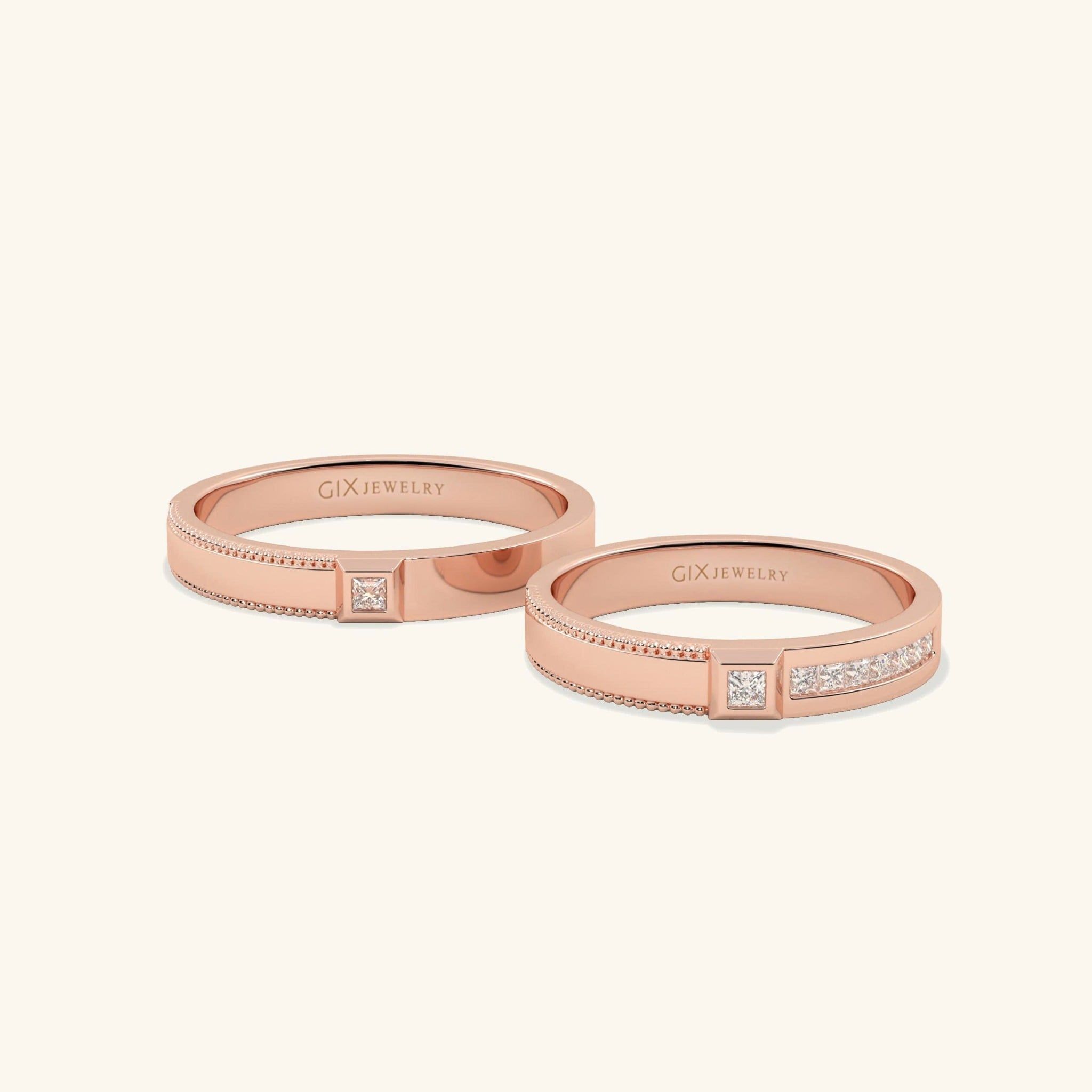  Nhẫn cưới cặp bạc thiết kế riêng - GCR25050215 | Gix Jewel 