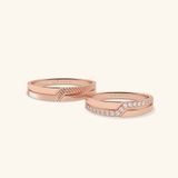  Nhẫn cưới vàng 10k thiết kế riêng - GCR25050165 | Gix Jewel 