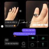  Nhẫn signet nam nữ khắc chữ theo yêu cầu - GNN25050167 | Gix Jewel 
