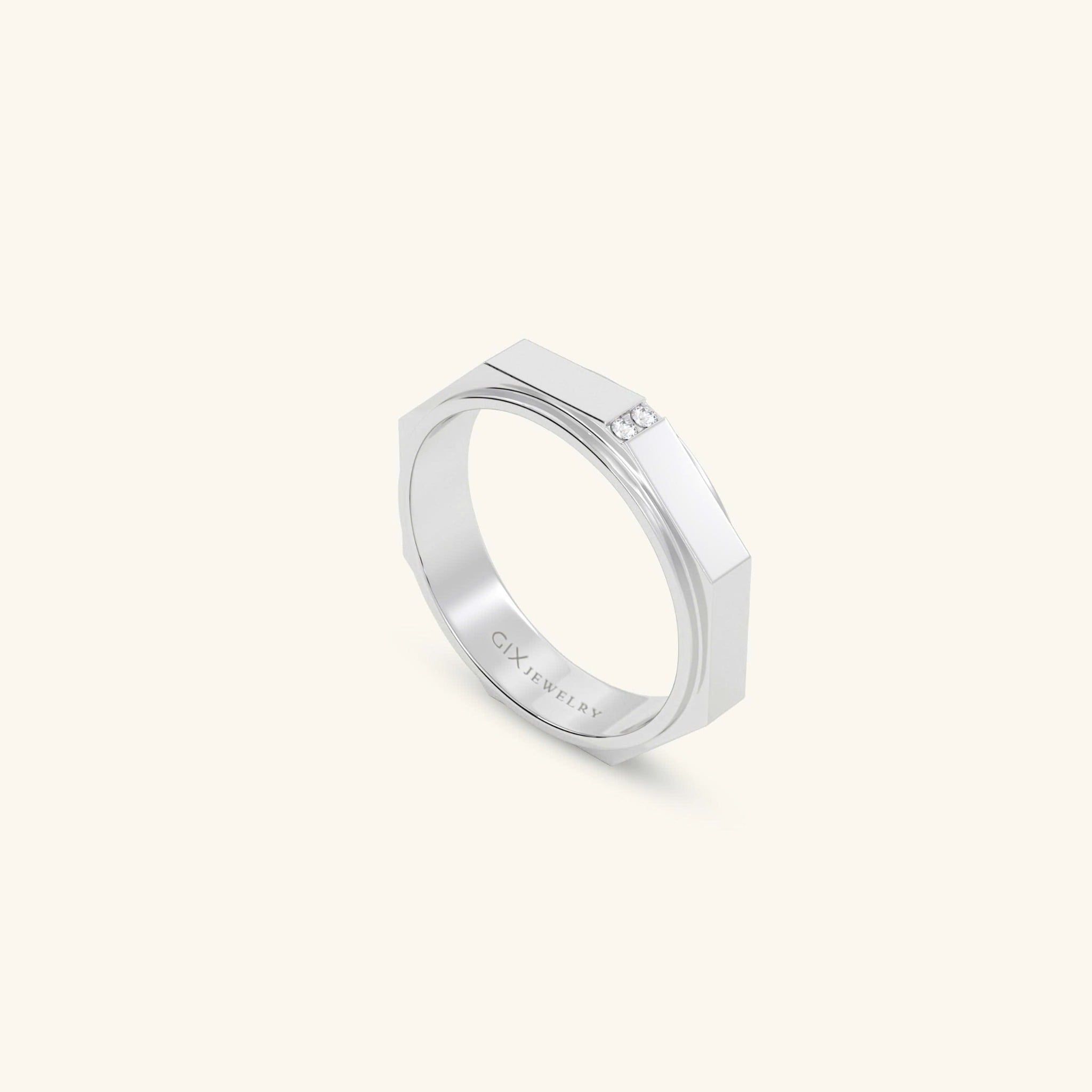  Nhẫn cưới vàng 10k thiết kế riêng - GCR25050199 | Gix Jewel 