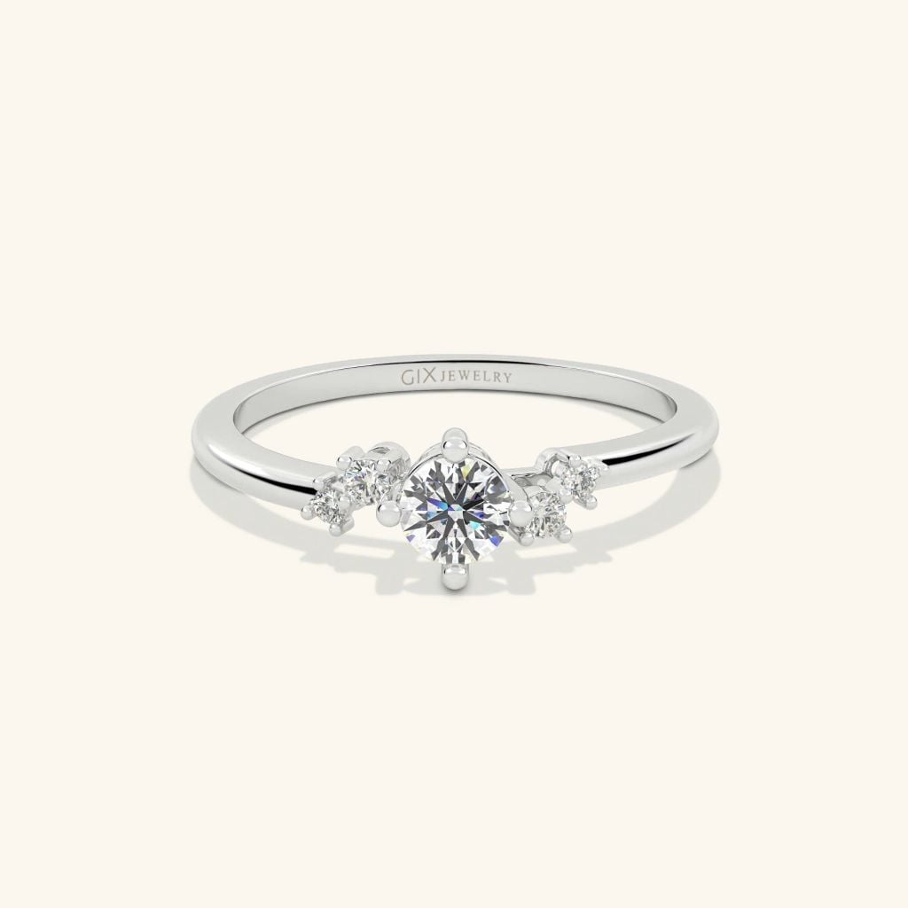 Nhẫn cầu hôn vàng 10k Iris Shine | Gix Jewel
