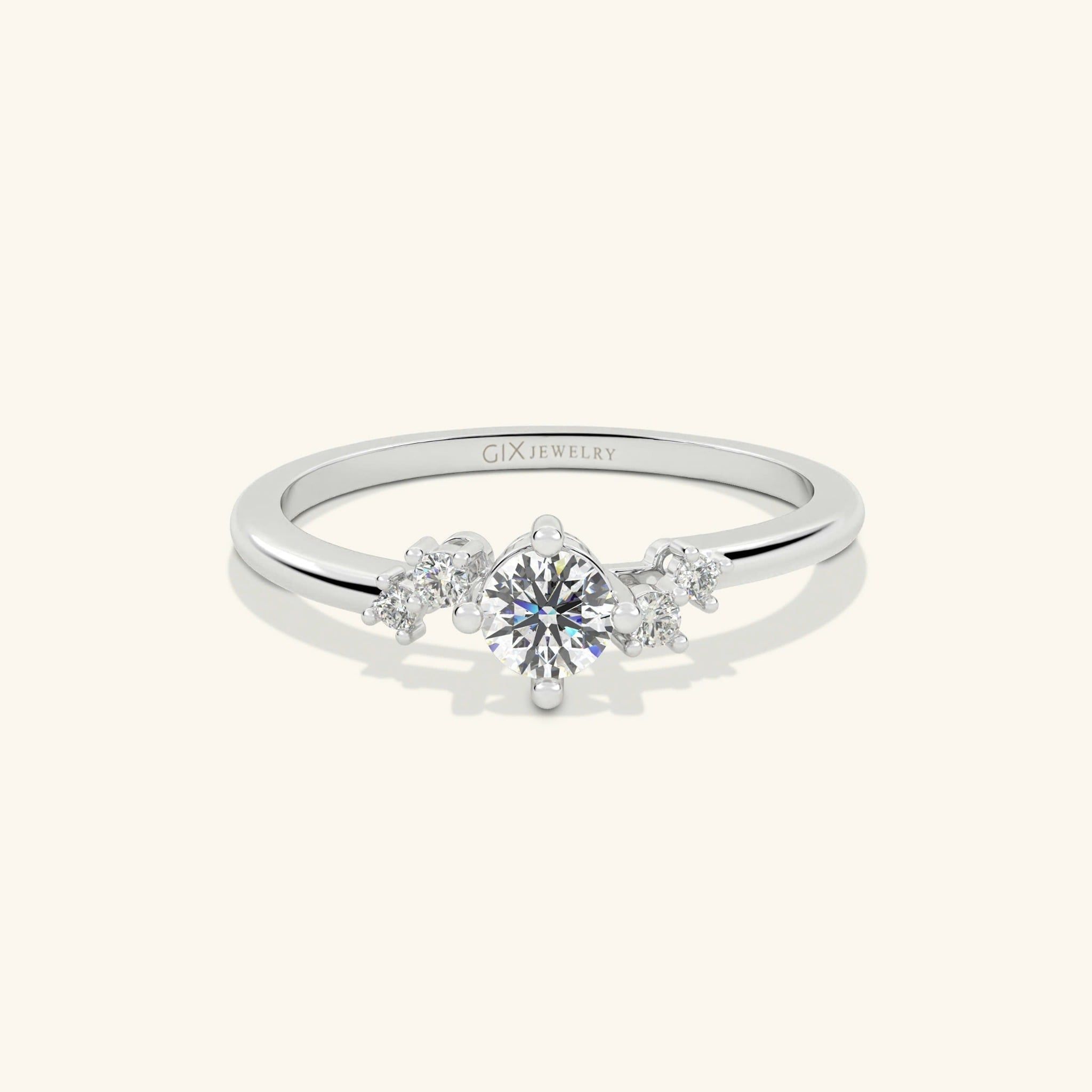  Nhẫn cầu hôn vàng 10k Iris Shine | Gix Jewel 