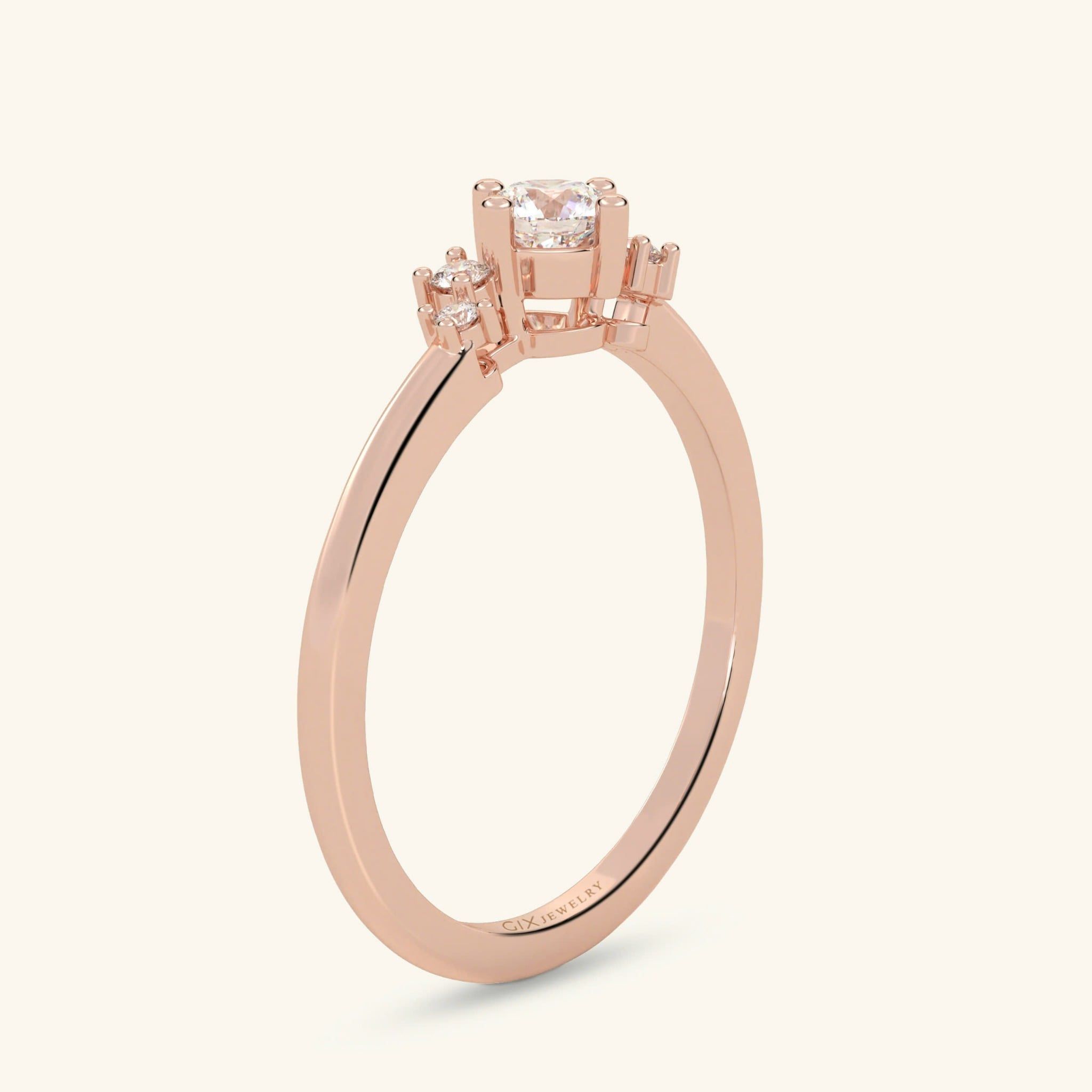  Nhẫn cầu hôn vàng 18k Iris Shine | Gix Jewel 