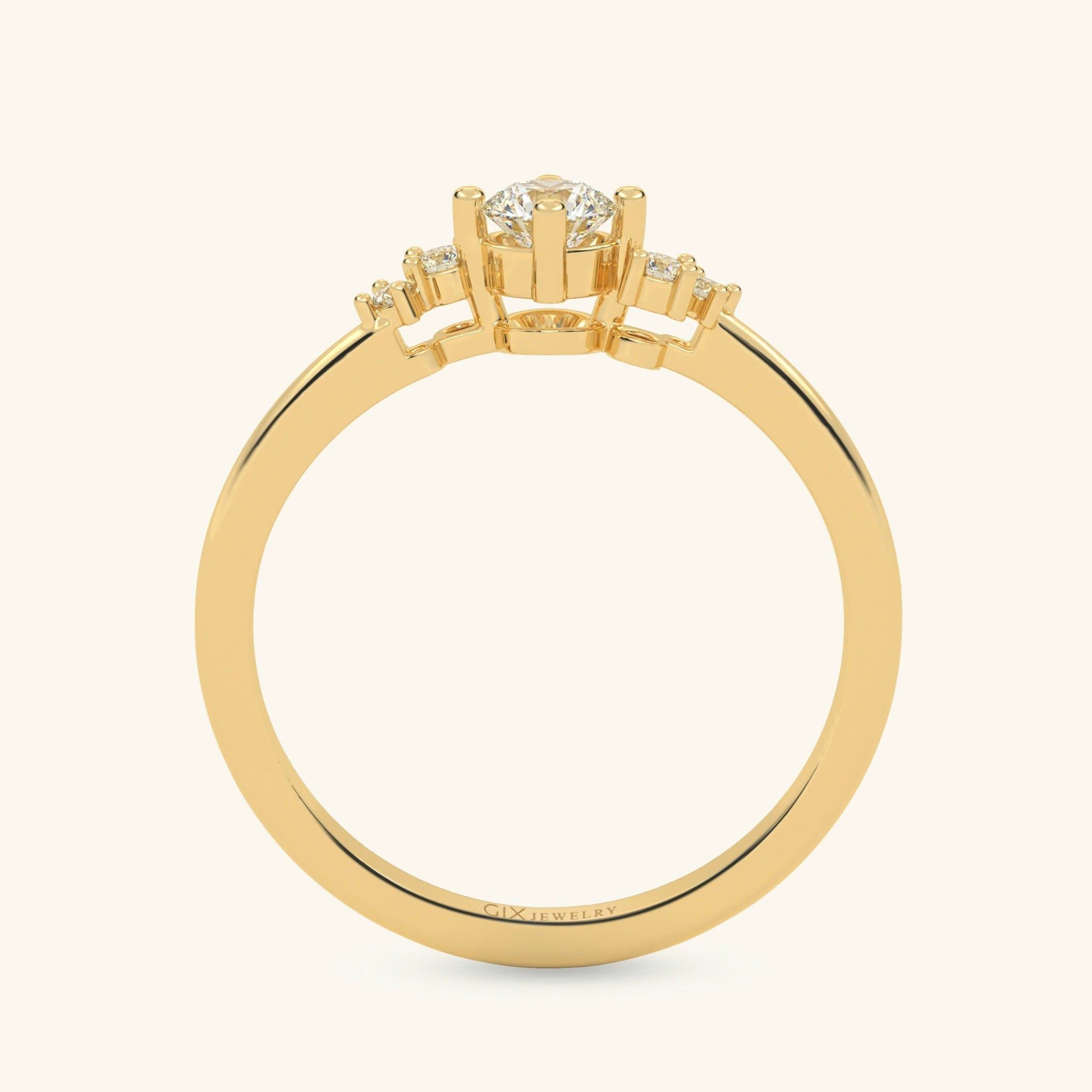  Nhẫn cầu hôn vàng 18k Iris Shine | Gix Jewel 