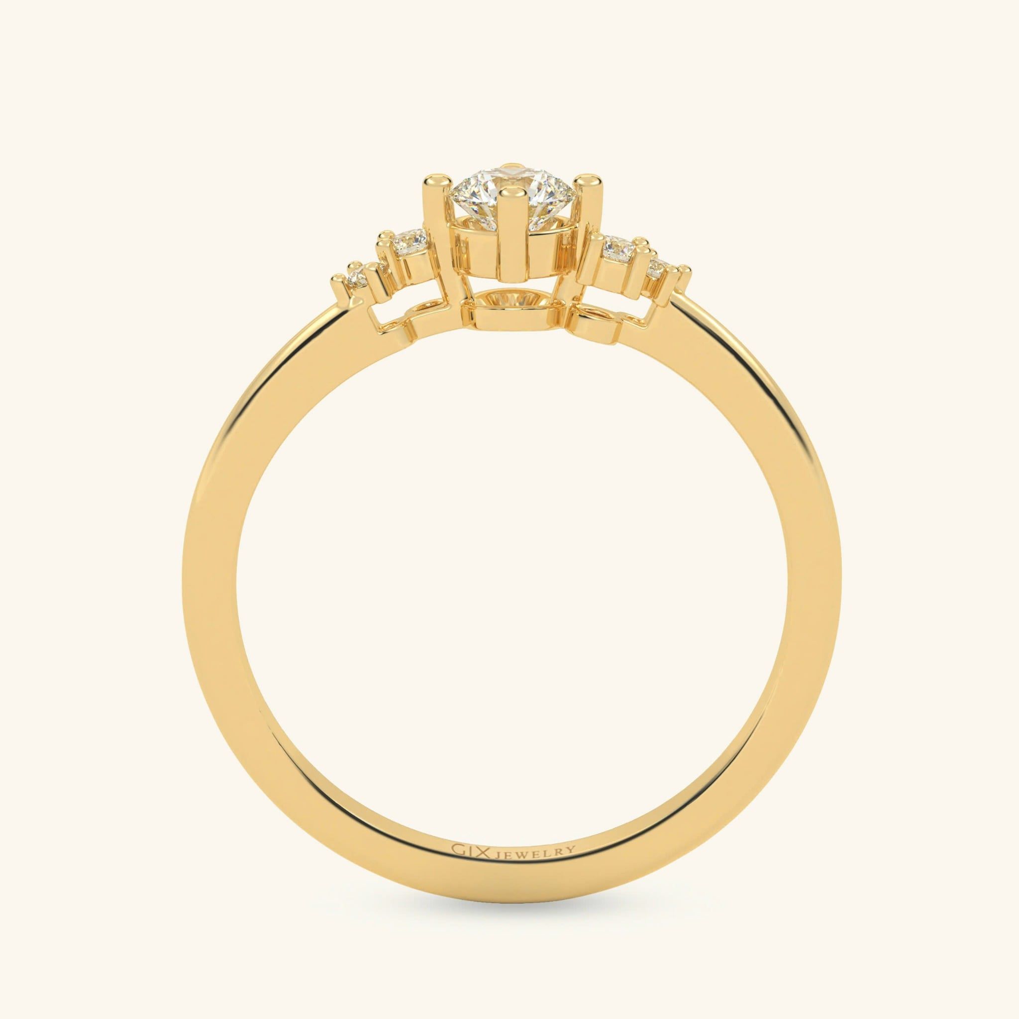 Nhẫn cầu hôn vàng 14k Iris Shine | Gix Jewel 