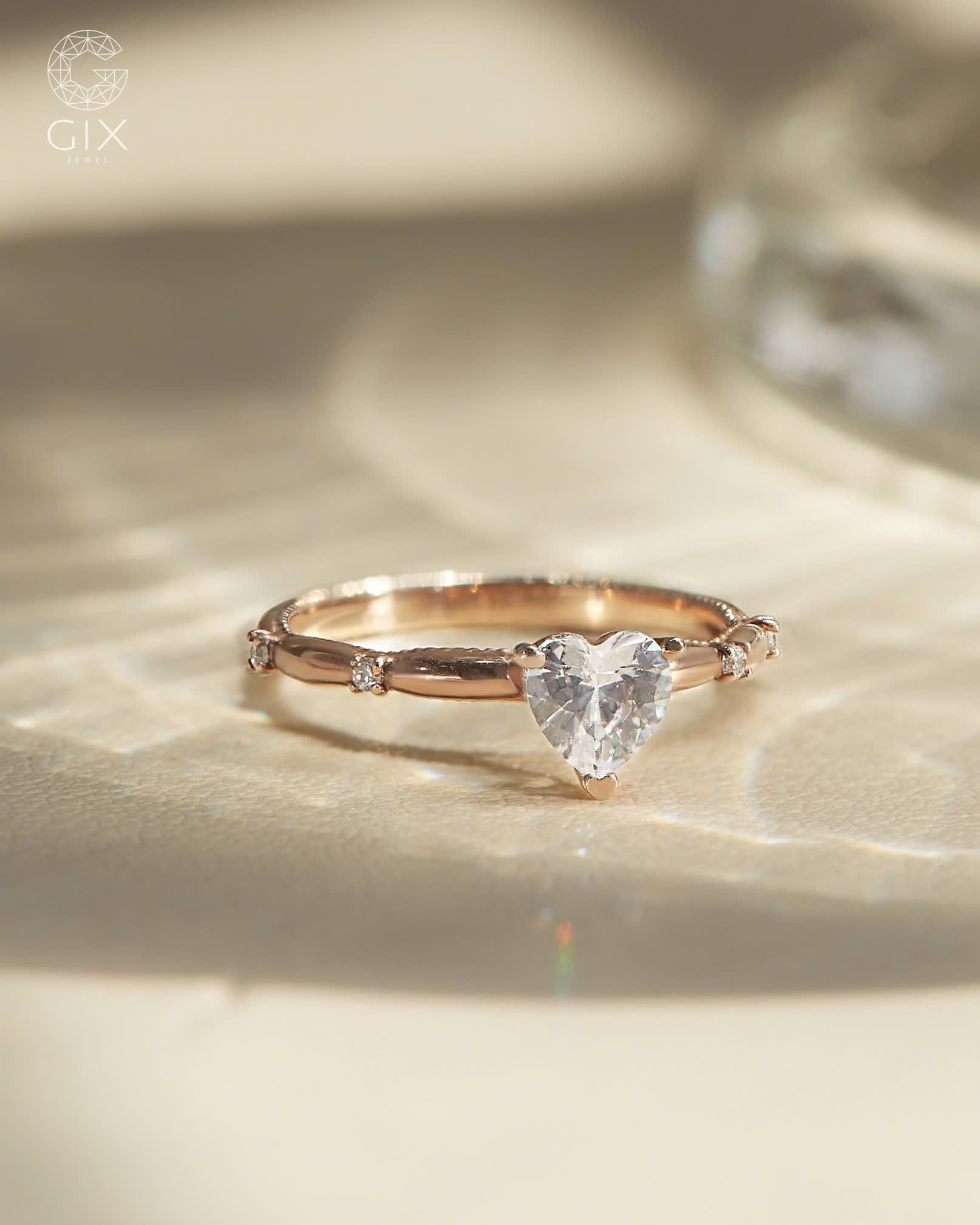  Nhẫn cầu hôn vàng 14k - GCH25050151 | Gixjewel 