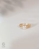  Bộ nhẫn cầu hôn vàng 18k Queen’s Crown | Gix Jewel 