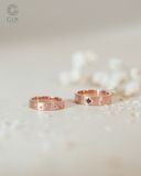  Nhẫn đôi Universe vàng 18k đẹp đính đá cao cấp Gix Jewel 