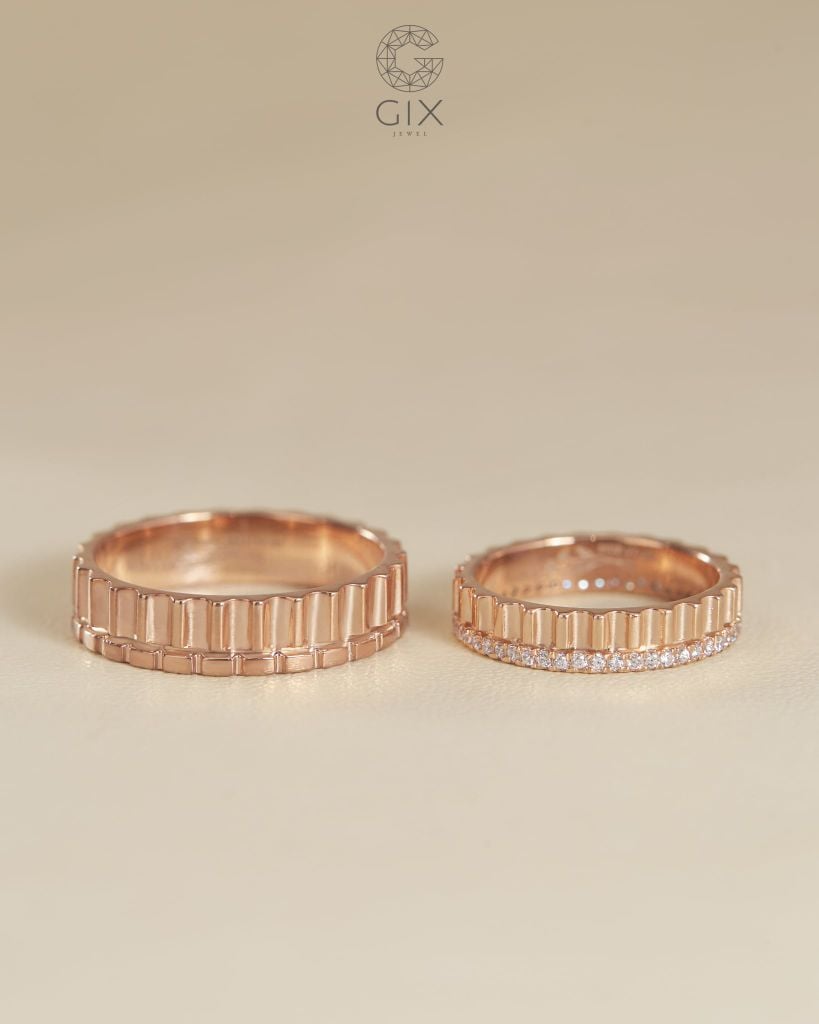  Nhẫn cưới vàng thiết kế riêng - GCR25050013 | Gix Jewel 