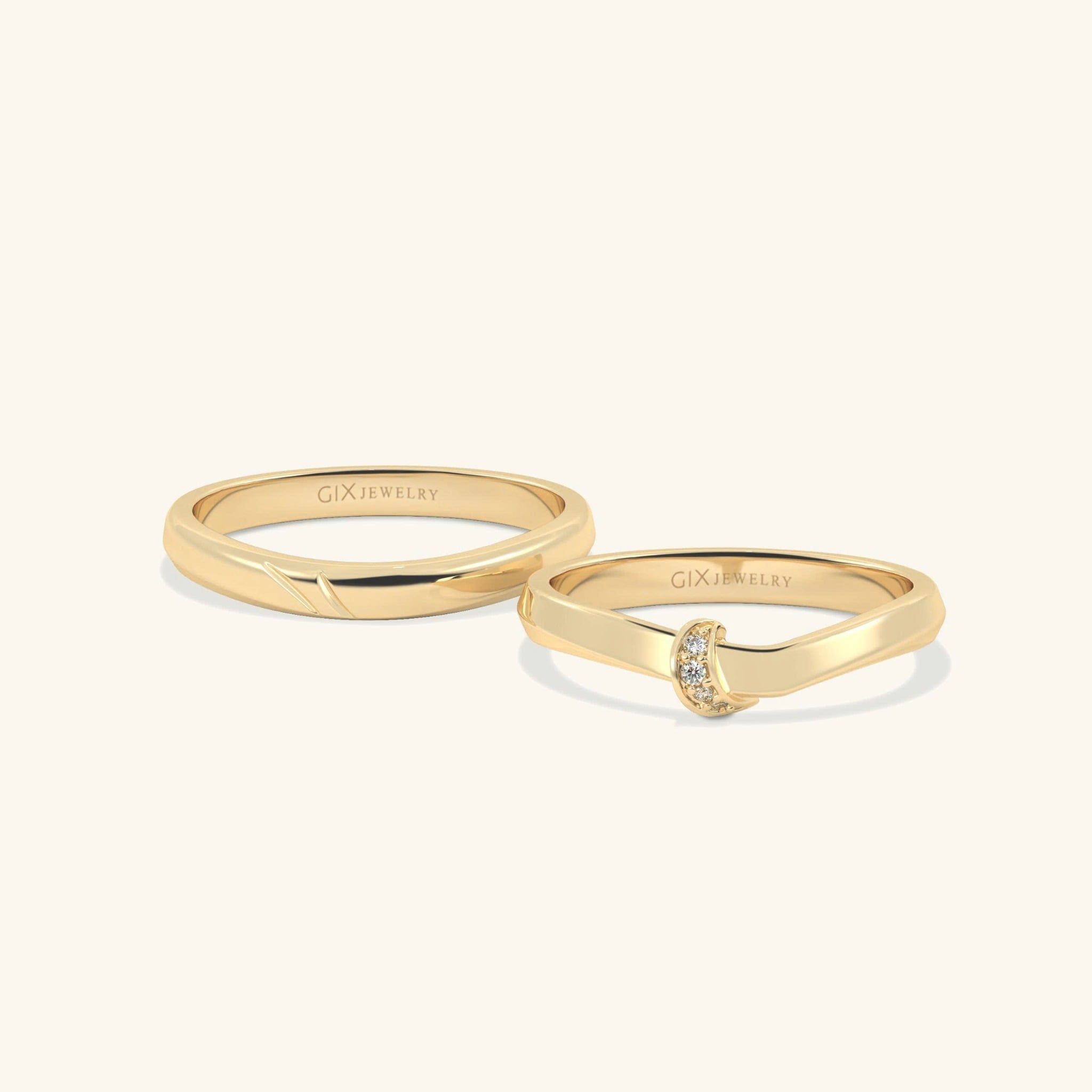  Nhẫn cưới cặp bạc thiết kế riêng - GCR25050200 | Gix Jewel 