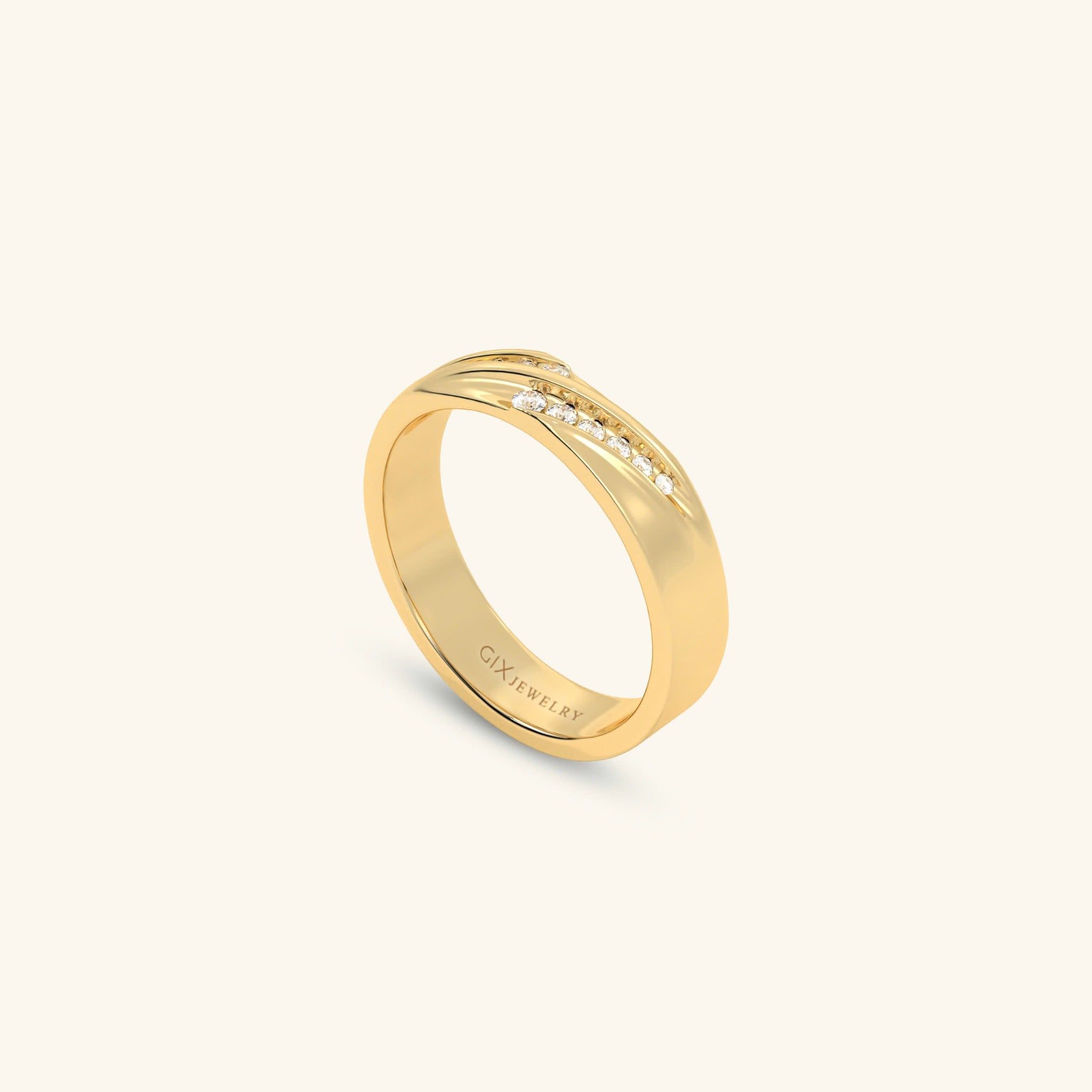  Nhẫn cưới vàng 14k thiết kế riêng - GCR25050298 | Gix Jewel 