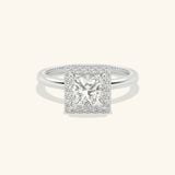  Nhẫn đính hôn vàng 18k Square Flame | Gix Jewel 