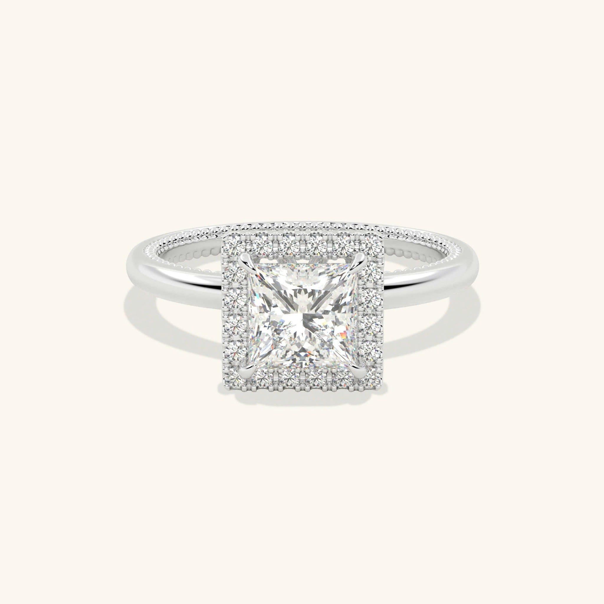  Nhẫn đính hôn vàng 10k Square Flame | Gix Jewel 