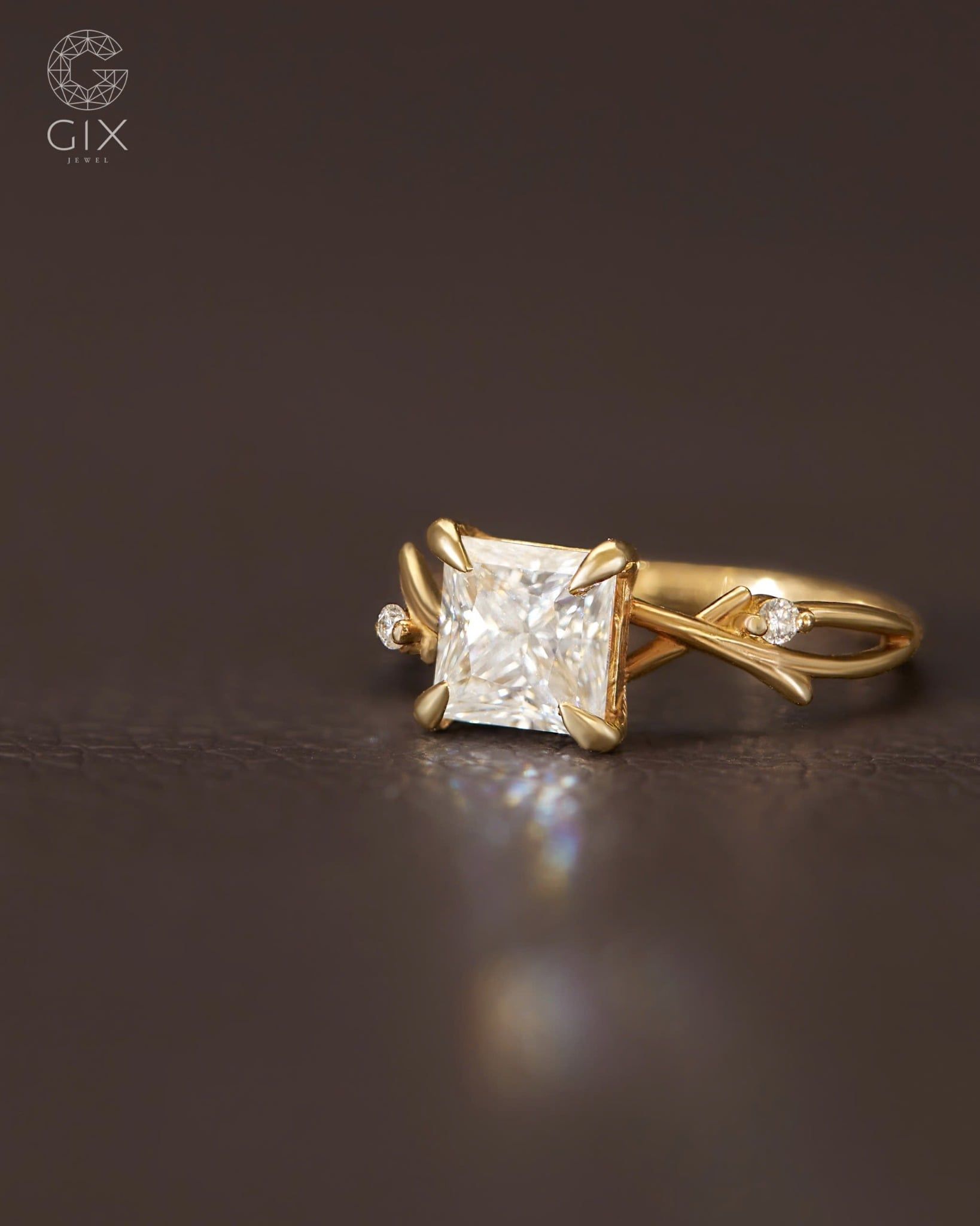  Nhẫn đính hôn vàng 10k Neon Kiss | Gix Jewel 