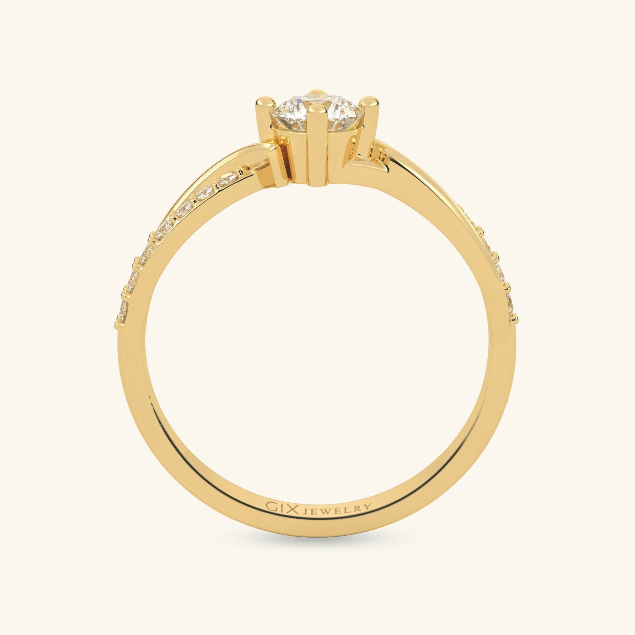  Nhẫn cầu hôn vàng 14k Twist Together | Gix Jewel 