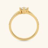  Nhẫn cầu hôn vàng 10k Twist Together | Gix Jewel 