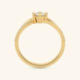  Nhẫn cầu hôn vàng 18k Twist Together | Gix Jewel 